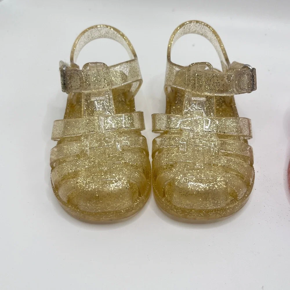 OshKosh Bgosh Baby Gap Glitter Jelly Sandals Bundle Toddler Girls Size 5 2 Pair